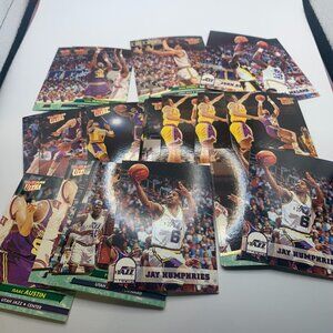 30ct 1992-1993 Ultra Fleer Utah Jazz Basketball Trading Cards NRMT